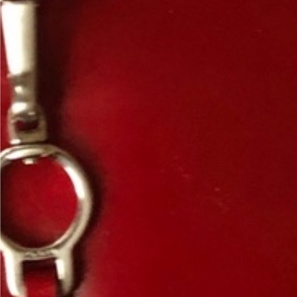 Authentic Prada slim shoulder bag in red. - Picture 9 of 13